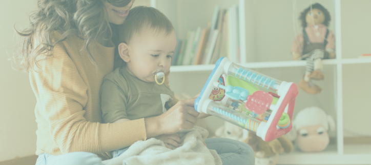 parent reading a book to a child